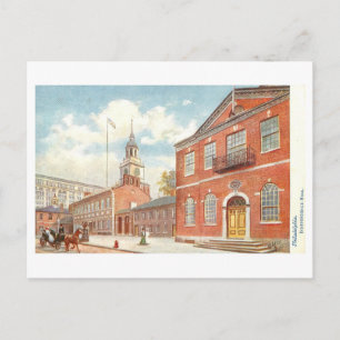 Vintage Independence Hall, Philadelphia, Penn. Postcard