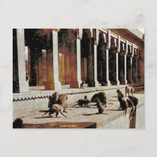 Vintage India, Monkey temple Postcard
