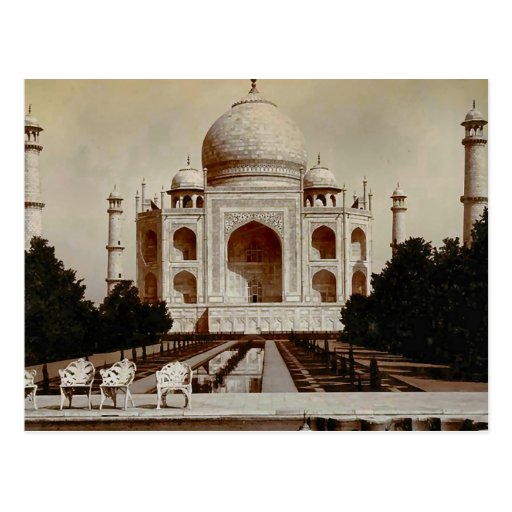 Vintage India, Taj Mahal Postcard | Zazzle