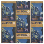 Vintage India Travel customizable fabric