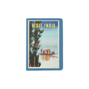 Vintage India Travel Poster passport holder