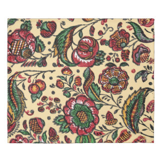 Vintage Indian Cotton Chintz Fabric Duvet Cover