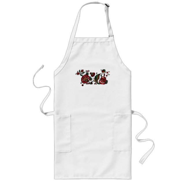 Vintage Indian Cotton Chintz Fabric  Long Apron (Front)