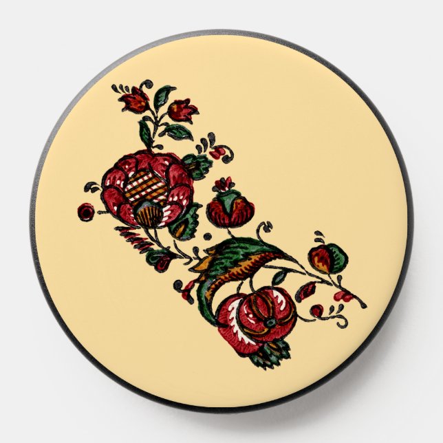 Vintage Indian Cotton Chintz Fabric  PopSocket (Popsocket)