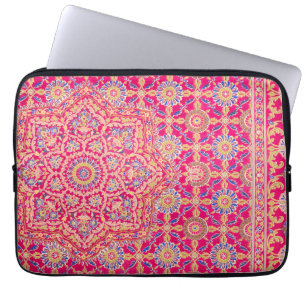 Vintage Indian Embroidery Pattern Laptop Sleeve