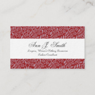 Vintage Indian Flowery Teeny Floral Pattern Business Card