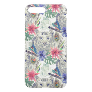 Vintage Indian Style Tiger Pattern iPhone 8 Plus/7 Plus Case