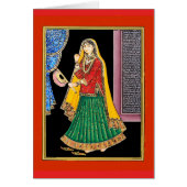 Vintage Indian Woman, Mughal Art (Front)