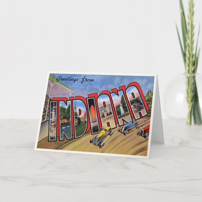 Vintage Indiana Card (Front)