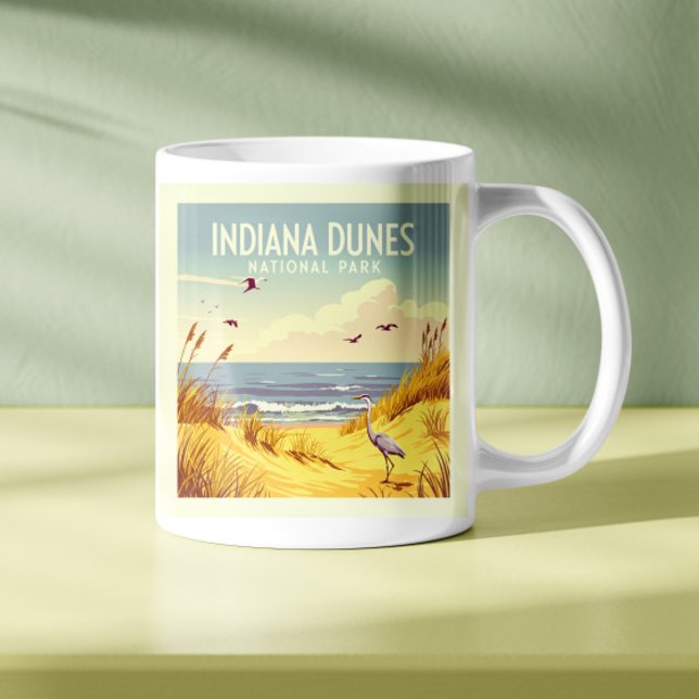 Vintage Indiana Dunes National Park  Coffee Mug (Creator Uploaded)