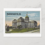 Vintage Indiana Statehouse, Indianapolis Postcard