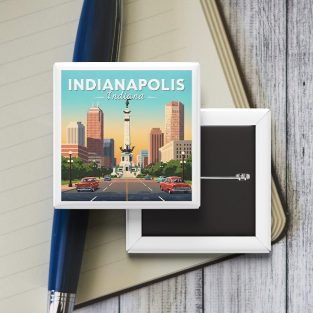 Vintage Indianapolis Indiana Button (Creator Uploaded)