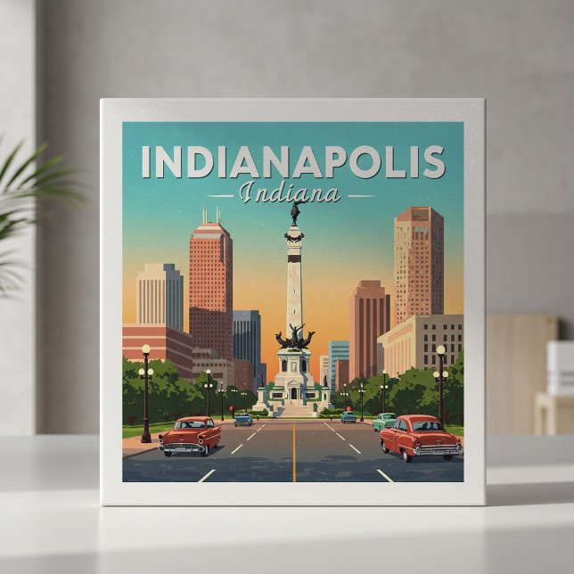 Vintage Indianapolis Indiana Ceramic Tile (Creator Uploaded)