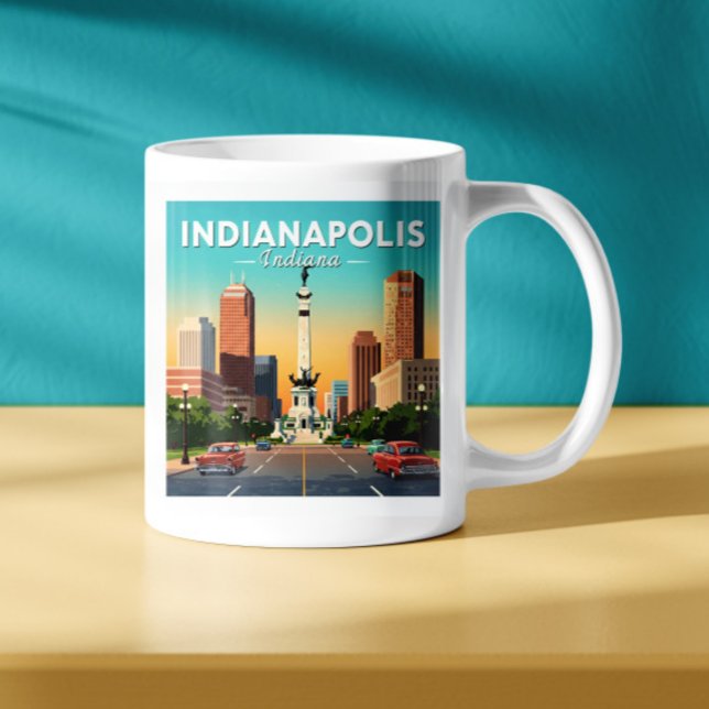 Vintage Indianapolis Indiana Coffee Mug (Creator Uploaded)