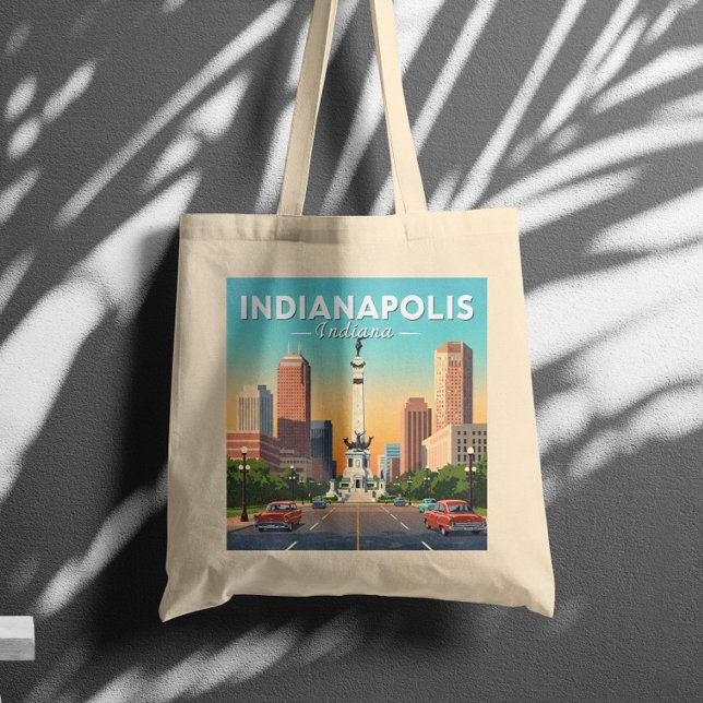 Vintage Indianapolis Indiana Tote Bag (Creator Uploaded)