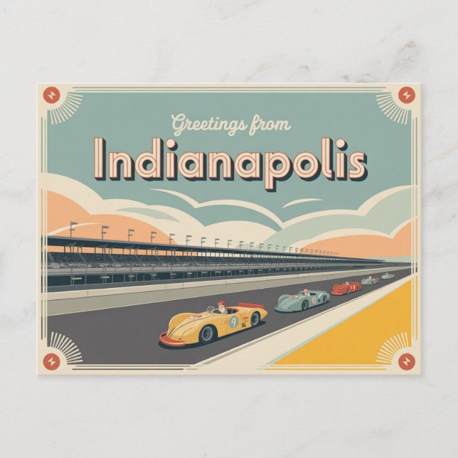 Vintage Indianapolis Postcard | Greetings from (Front)