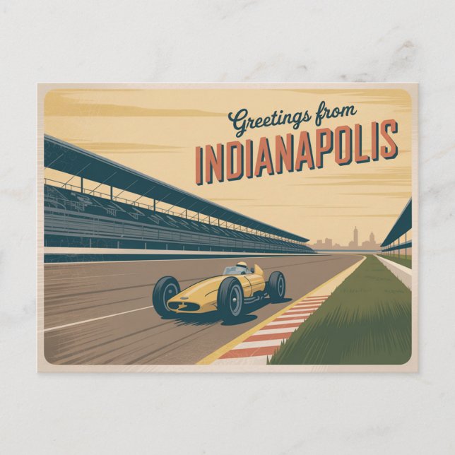 Vintage Indianapolis Postcard | Greetings from (Front)