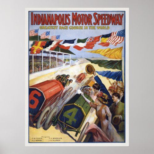 Vintage Indianapolis Speedway Poster
