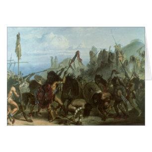Vintage Indians, Bison Dance by Karl Bodmer Cards