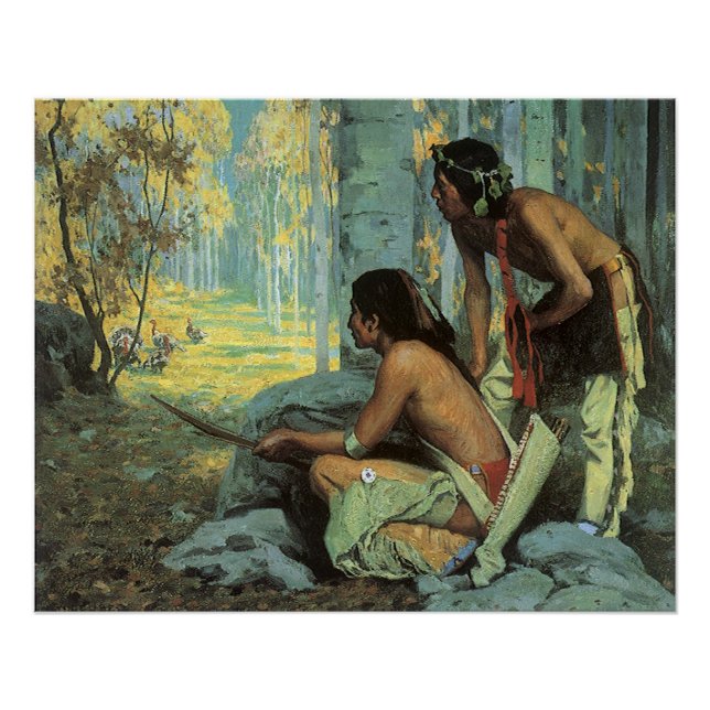 Vintage Indians, Taos Turkey Hunters by Couse Poster (Front)