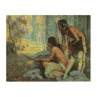 Vintage Indians, Taos Turkey Hunters by Couse