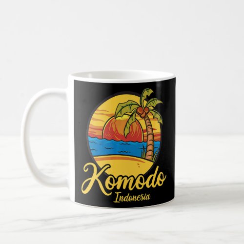 Vintage Indonesia Vacation Travel Asia Komodo  Coffee Mug