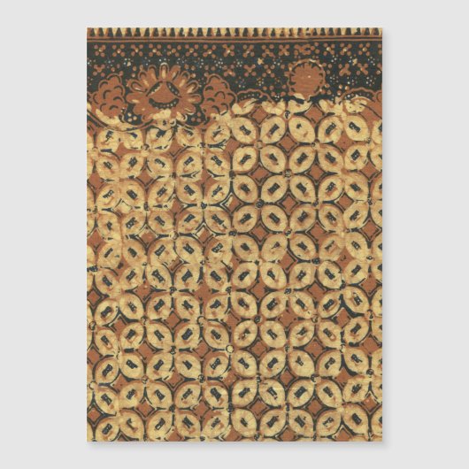 Vintage Indonesian Batik Kawung Pattern Rustic (Front)