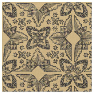 Vintage Indonesian Ikat Pattern Fabric