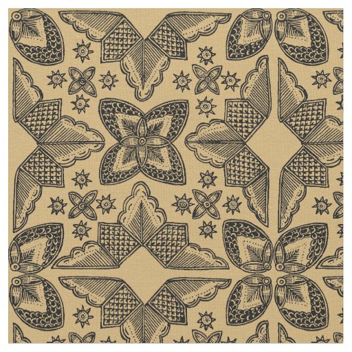 Vintage Indonesian Ikat Pattern Fabric