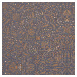 Vintage Indonesian tribal ikat pattern Fabric