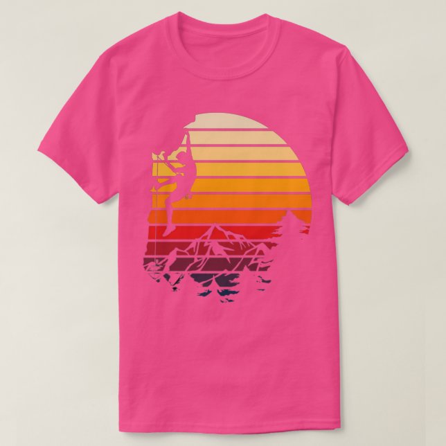 Vintage Indoor Rock Climbing 6 T-Shirt (Design Front)