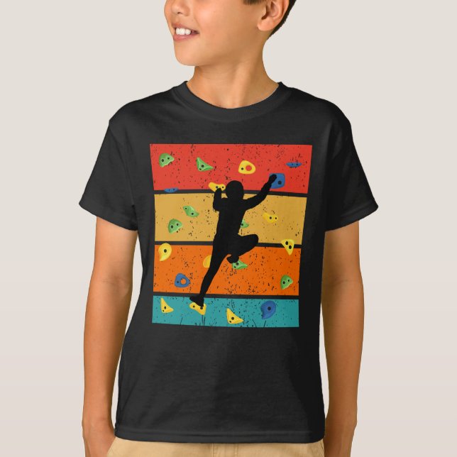 Vintage Indoor Rock Climbing T-Shirt (Front)