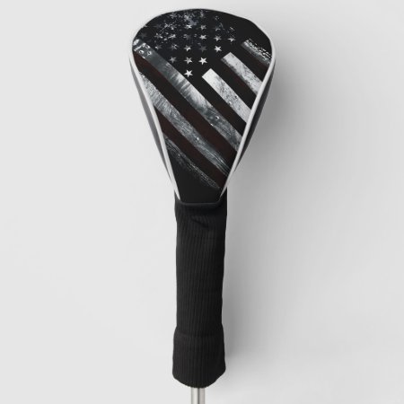 Vintage Industrial American Flag Golf Head Cover