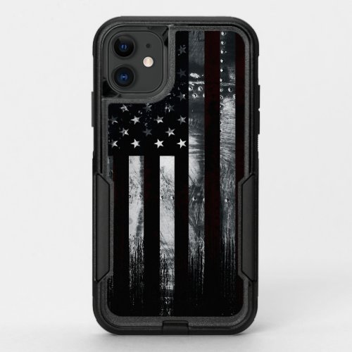 Vintage Industrial American Flag OtterBox Commuter iPhone 11 Case