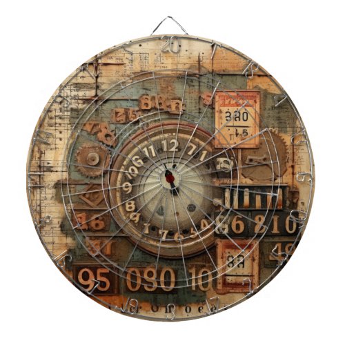 Vintage Industrial Grunge Dartboard