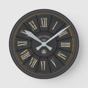 VINTAGE INDUSTRIAL METAL Acrylic Wall Clock