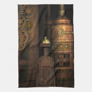 Vintage Industrial Steampunk Towel