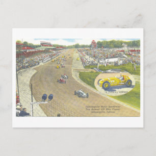 Vintage Indy 500, Indianapolis Motor Speedway Postcard