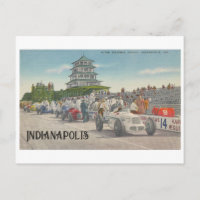 Vintage Indy 500 Speedway, Indianapolis Postcard