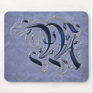 Vintage Initial M Mouse Pad