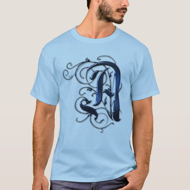 Vintage Initials A T-Shirt (Front)