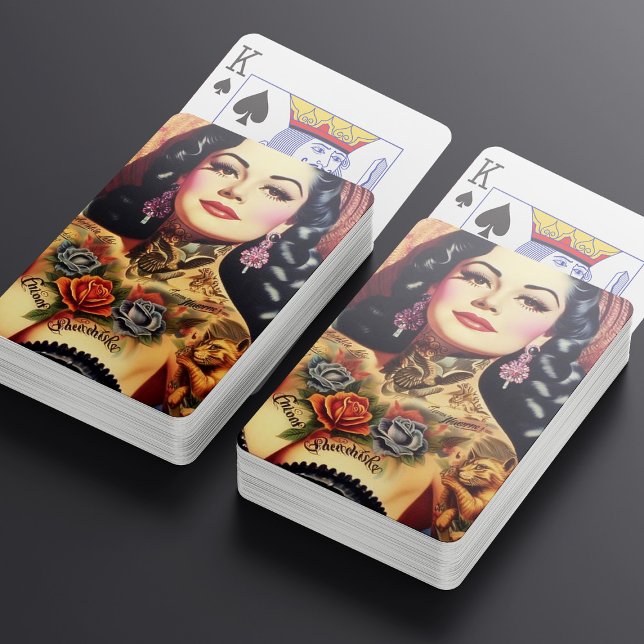 Vintage Inked Pin-up Poker Cards (Creator Uploaded)