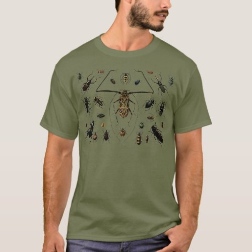Vintage Insect Cool Bug Beetle Science Teacher T_Shirt