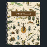 Vintage Insect  Notebook<br><div class="desc">Vintage Insect Pattern Notebook</div>