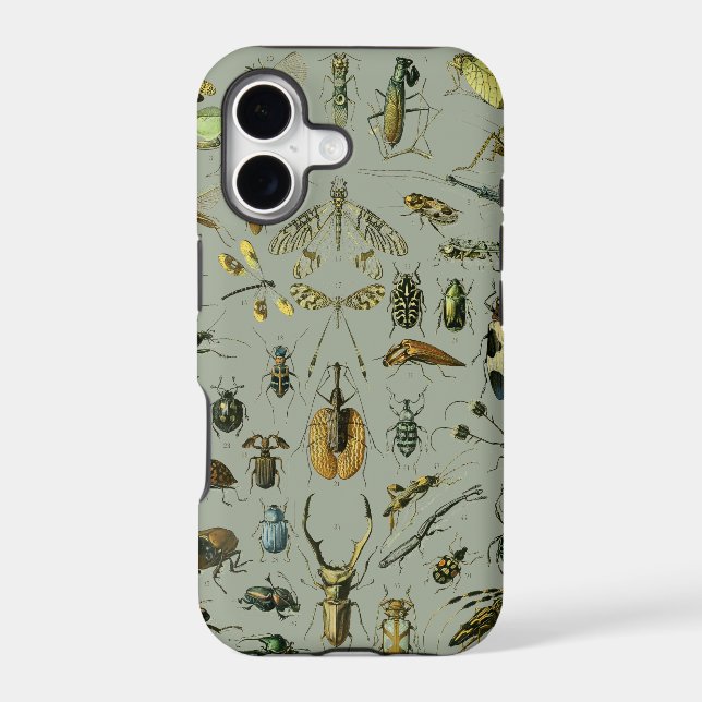 Vintage Insect Pattern Iphone Case (Back)