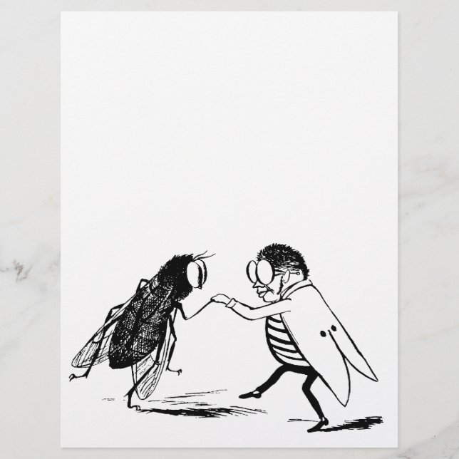 Vintage Insects Dancing; Bluebottle Fly (Front)