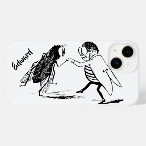 Vintage Insects Dancing Bluebottle Fly Case_Mate iPhone 14 Case