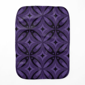 Vintage-Inspired Abstract Geometric Design Baby Burp Cloth