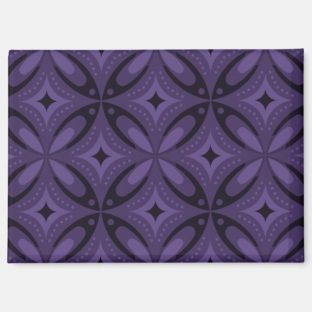 Vintage-Inspired Abstract Geometric Design Magnet (Front)
