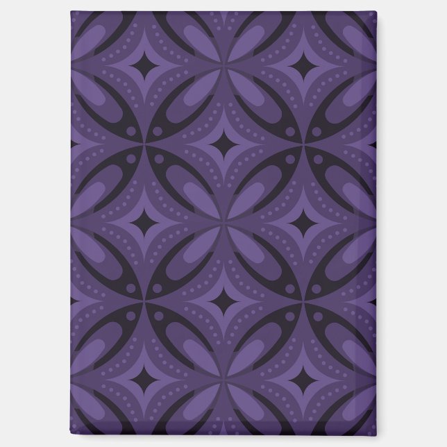 Vintage-Inspired Abstract Geometric Design Magnet (Front)